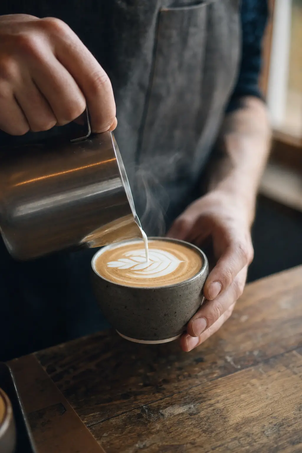 Latte art helles i koppen