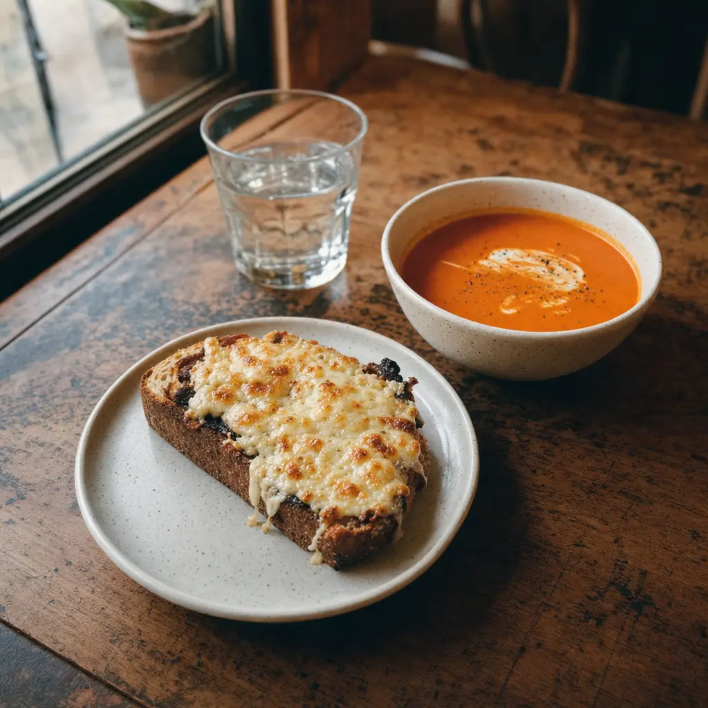 Lunsj — toast og suppe